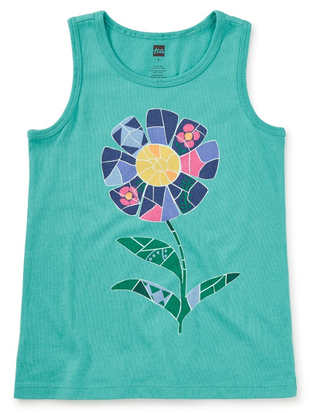 TEA COLLECTION Gaudi's Flower Graphic Tank Top Girls 8 NWT